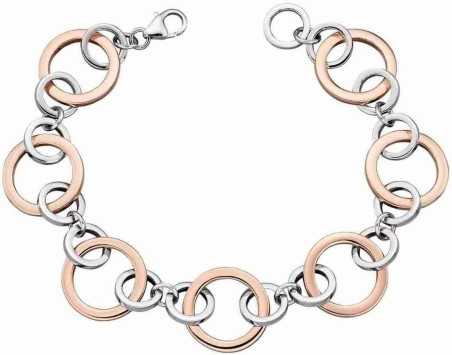 Mon-bijou - D5148 - Bracelet chic et original plaqué Or rose en argent 925/1000