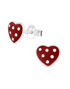 Mon-bijou - H4378 - Boucle d'oreille coeur en argent 925/1000