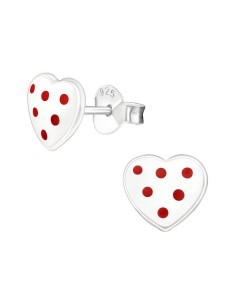 Mon-bijou - H4375 - Boucle d'oreille coeur en argent 925/1000