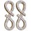 Mon-bijou - D2286 - Boucle d'oreille infinity diamant en Or blanc 375/1000