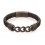 Mon-bijou - D4999 - Bracelet original acier inoxydable en cuir