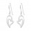 Boucle d'oreille coeur en argent 925