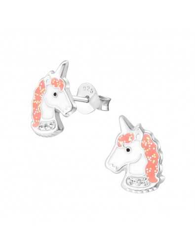 Boucle d'oreille licorne en argent 925