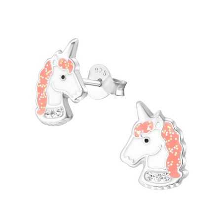 Boucle d'oreille licorne en argent 925