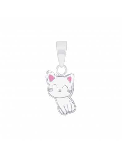 Collier chat en argent 925