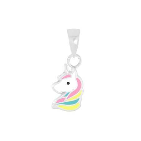 Mon-bijou - FF5667 - Collier cheval multi-color en argent 925/1000