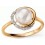 Bague perle et diamants en or 375