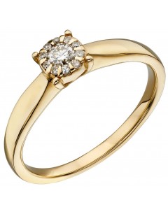 Mon-bijou - D565 - Bague diamant en or 375/1000