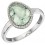 Bague fluorite et diamant en or blanc 375