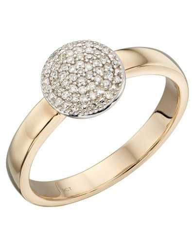 Bague en diamant en or 375