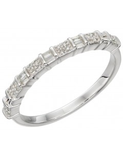 Mon-bijou - D582 - Bague diamant en or blanc 375/1000