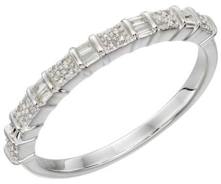 Mon-bijou - D582 - Bague diamant en or blanc 375/1000