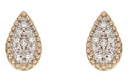 Boucle d'oreille diamant en or