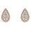 Boucle d'oreille diamant en or