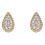 Mon-bijou - D2361 - Boucle d'oreille diamant sur or jaune 375/1000