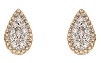 Boucle d'oreille diamant en or