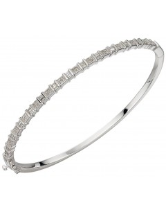 Mon-bijou - D484a - Bracelet diamant sur or blanc 375/1000