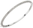 Bracelet diamant en or blanc 375