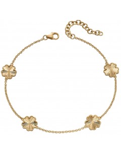 Mon-bijou - D488 - Bracelet fleur en or jaune 375/1000