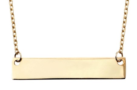 Mon-bijou - D281a - Collier pour graver en or Jaune 375/1000