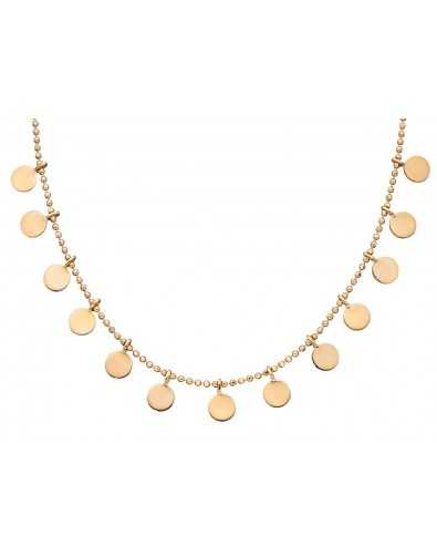 Collier tendance en or 375