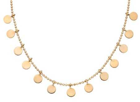 Collier tendance en or 375