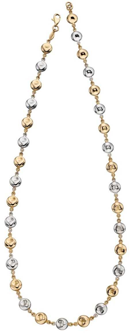 Mon-bijou - D330 - Collier or blanc et or jaune 375/1000