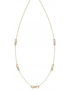 Mon-bijou - D339 - Collier infinity en or jaune 375/1000