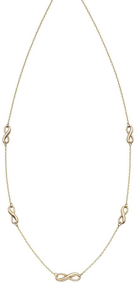 Mon-bijou - D339 - Collier infinity en or jaune 375/1000