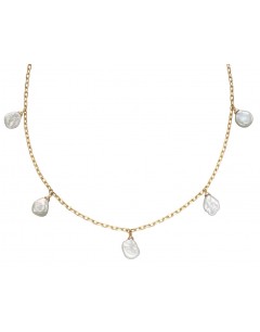 Mon-bijou - D345 - Collier perle en or jaune 375/1000