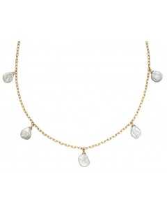 Mon-bijou - D345 - Collier perle en or jaune 375/1000