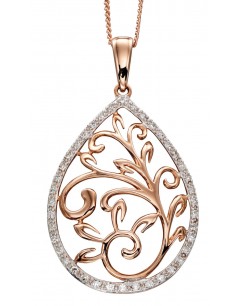 Mon-bijou - D2058 - Collier baroque diamant en or rose 375/1000