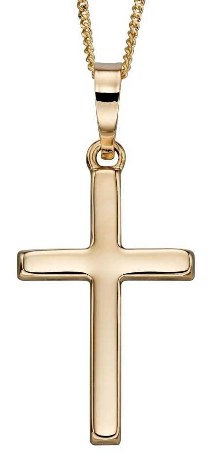 Mon-bijou - D2108 - Collier croix en or jaune 375/1000