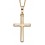 Collier croix en or 375