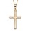 Mon-bijou - D2108 - Collier croix en or jaune 375/1000