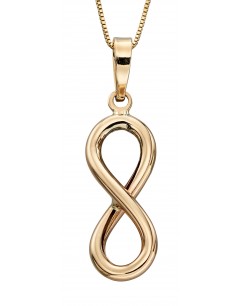 Mon-bijou - D2109 - Collier infinity en or jaune 375/1000