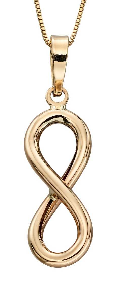 Mon-bijou - D2109 - Collier infinity en or jaune 375/1000