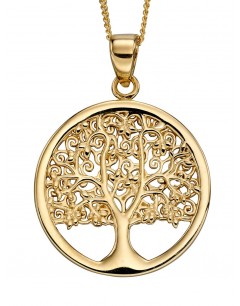 Mon-bijou - D2111 - Collier arbre de vie en or jaune 375/1000