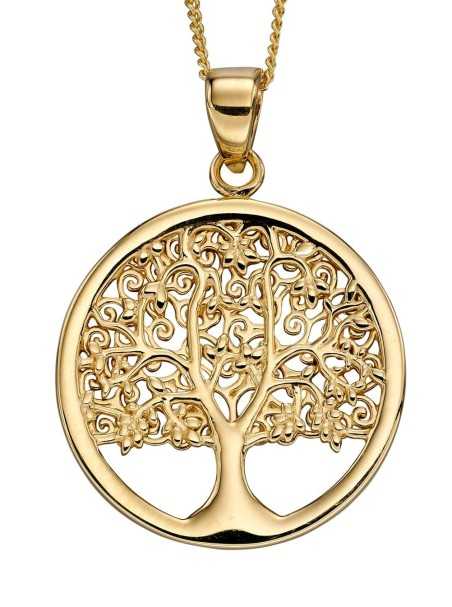 Collier arbre de vie en or 375