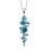 Collier topaze bleue en or blanc 375