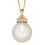 Collier perle et diamant en or 375