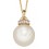 Mon-bijou - D2120 - Collier perle et diamant sur or jaune 375/1000