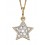 Mon-bijou - D2188b - Collier étoile diamant sur or jaune 375/1000