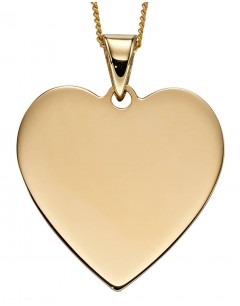 Mon-bijou - D2237 - Collier coeur or jaune 375/1000