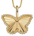 Collier papillon en or 375