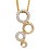 Collier tendance diamant en or 375