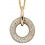 Collier tendance diamant en or 375