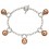 Mon-bijou - D5254 - Bracelet grelot plaqué or rose en argent 925/1000