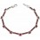 Bracelet cristal bordeaux en argent 925