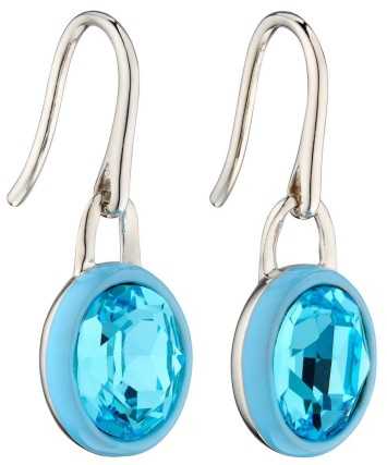 Boucle d'oreille cristal en argent 925
